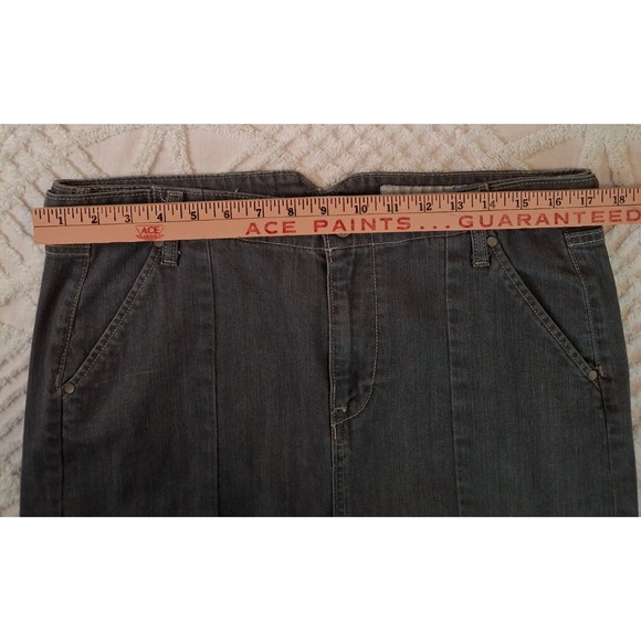 OLD NAVY Women's Size 12 Gray Denim Jean Pencil Skirt Cotton Stretch Pockets - Picture 3 of 7